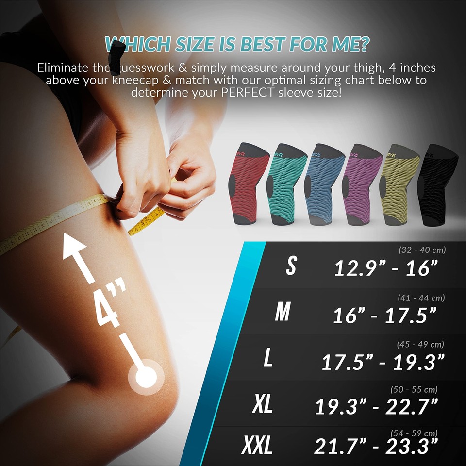 Professional Knee Brace Knee Compression Sleeve Support FSA or HSA