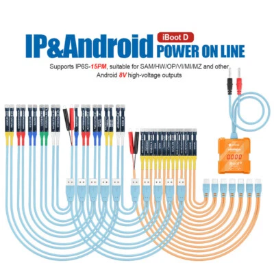 For IP6S-15PM &Android Power on Cable with Display Mobile Phone Repair Tools - Image 1 of 4