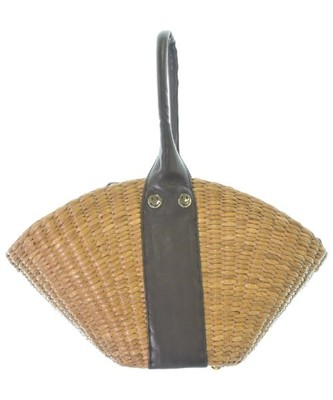 SALON DE ALFURD Basket Bag BeigexBrown 2200495108078 | eBay