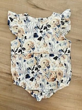 Baby Girl Bodysuit Floral Multicolor Pattern Size 18-24 Months
