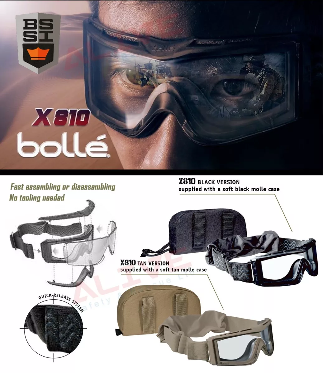 Masque Balistique Militaire De Protection X800 BOLLE Safety - Blanc