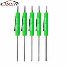 5PCS Mini Pocket Screwdriver Flat Tip w/ Magnet and Clip Phillips Slotted Flat