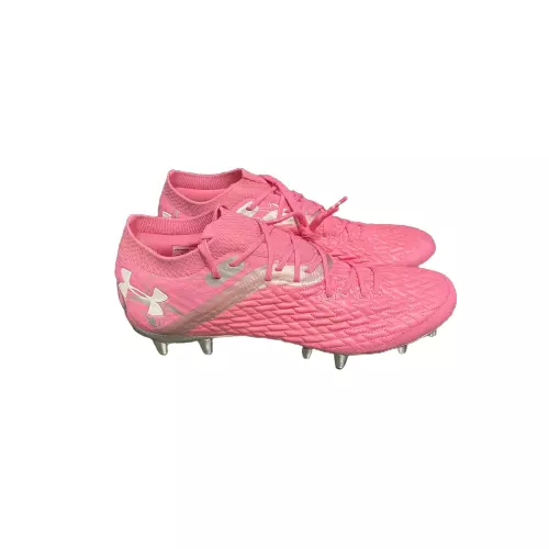 Under armour pink cleats sales