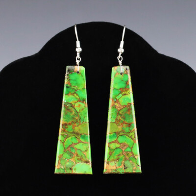 NATIVE AMERICAN NAVAJO MOHAVE EARRINGS BY JAMESON PETE