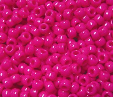 Neon Pink Magenta 9x6mm Pony Beads USA 500pc crafts kids school church camp fun