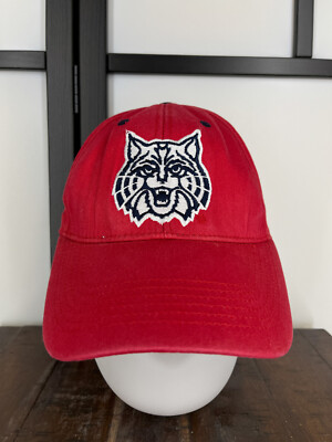 Arizona Wildcats Hat Cap Strap Back Adult Red 100% Cotton Captivating Headwear