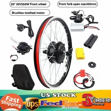 20" Inch Front Wheel 36V Electric Bicycle Ebike Conversion Kit Hub Motor Cycling