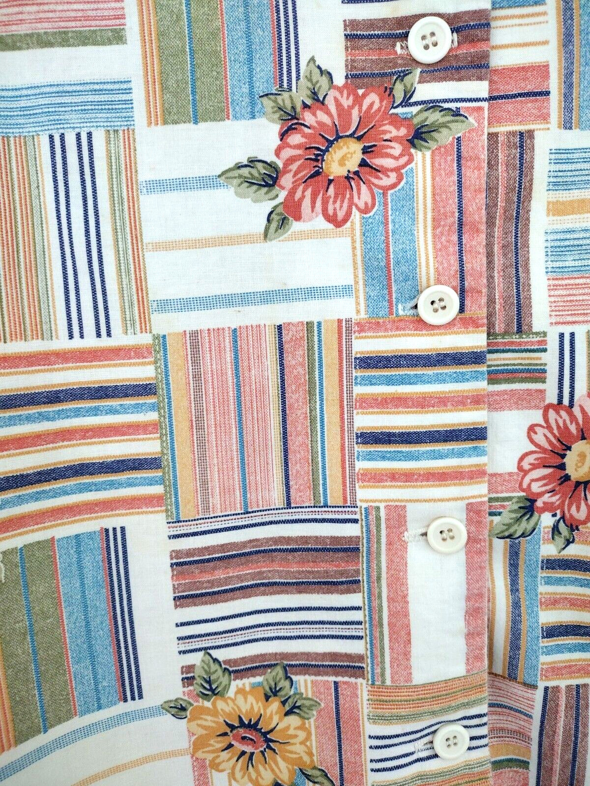 Vtg 70's Western Patchwork Dagger Collar Plaid Bu… - image 10