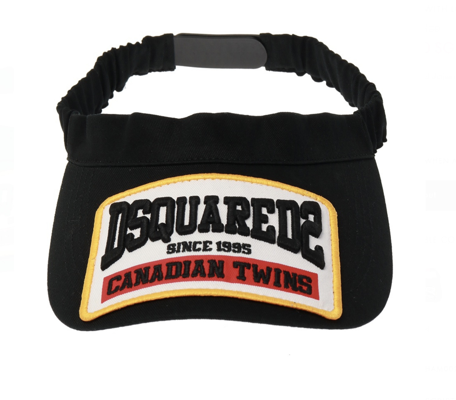 Dsquared2 Unisex Iconic Logo-Patch Visor Cap Tennis Golf Hat Sunshade image 9