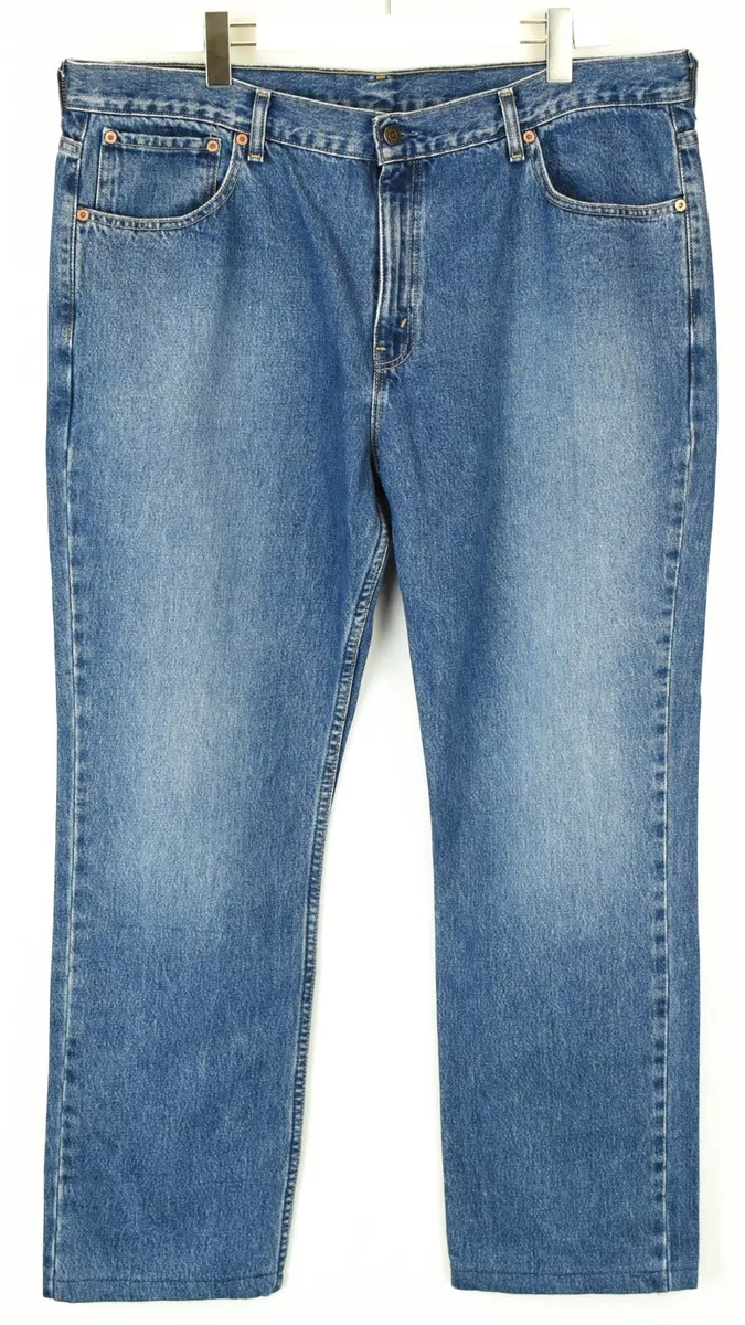 LEVI s 581 06 Jeans Men s W42 L30 Regular Straight Fit Fade Effect Denim Blue