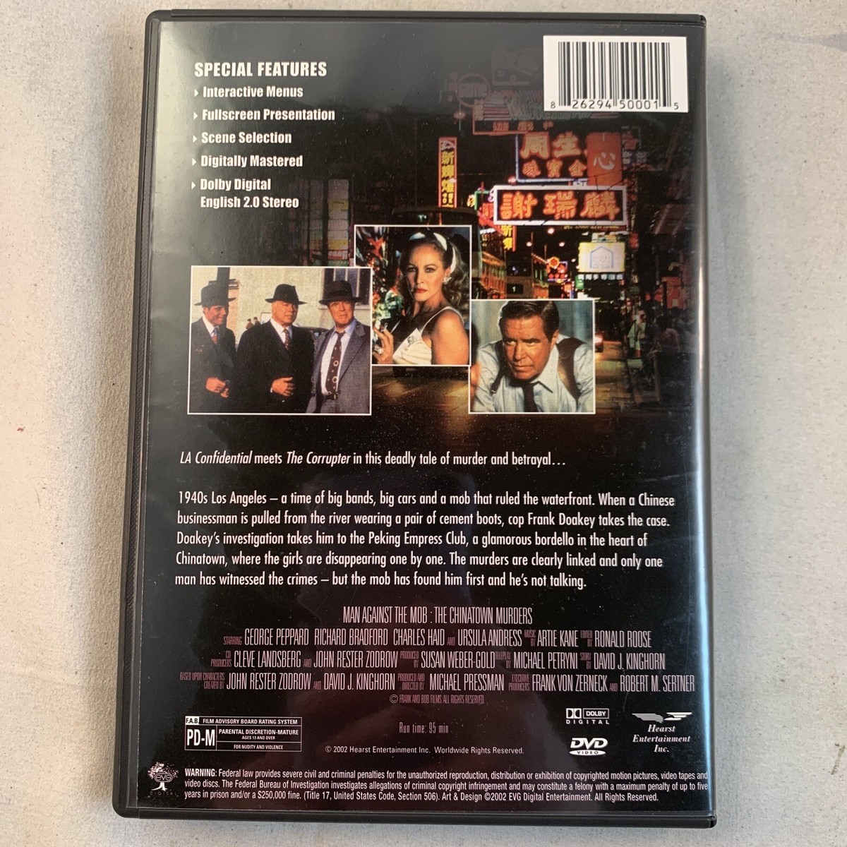 Chinatown Murders, The - Man Against the Mob (DVD, 2003