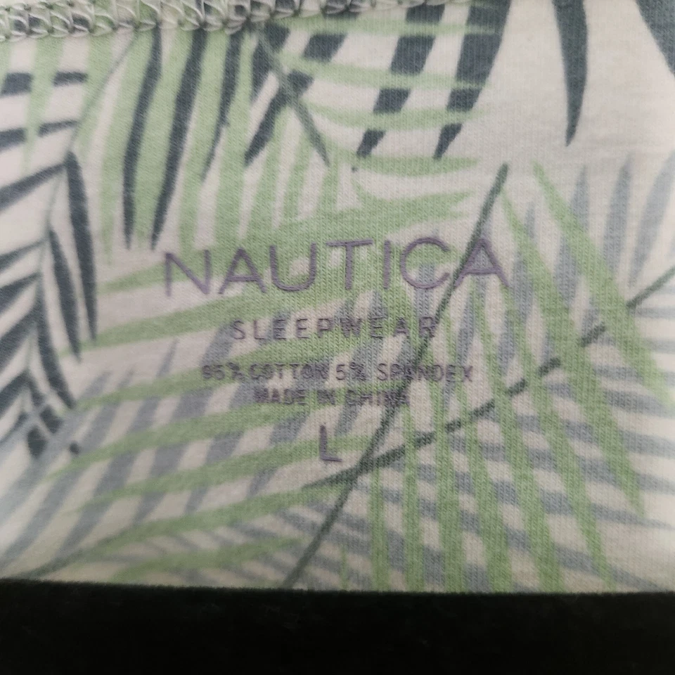 Top de pijama Nautica con patrón de hojas vintage talla grande Foto 4 de 4