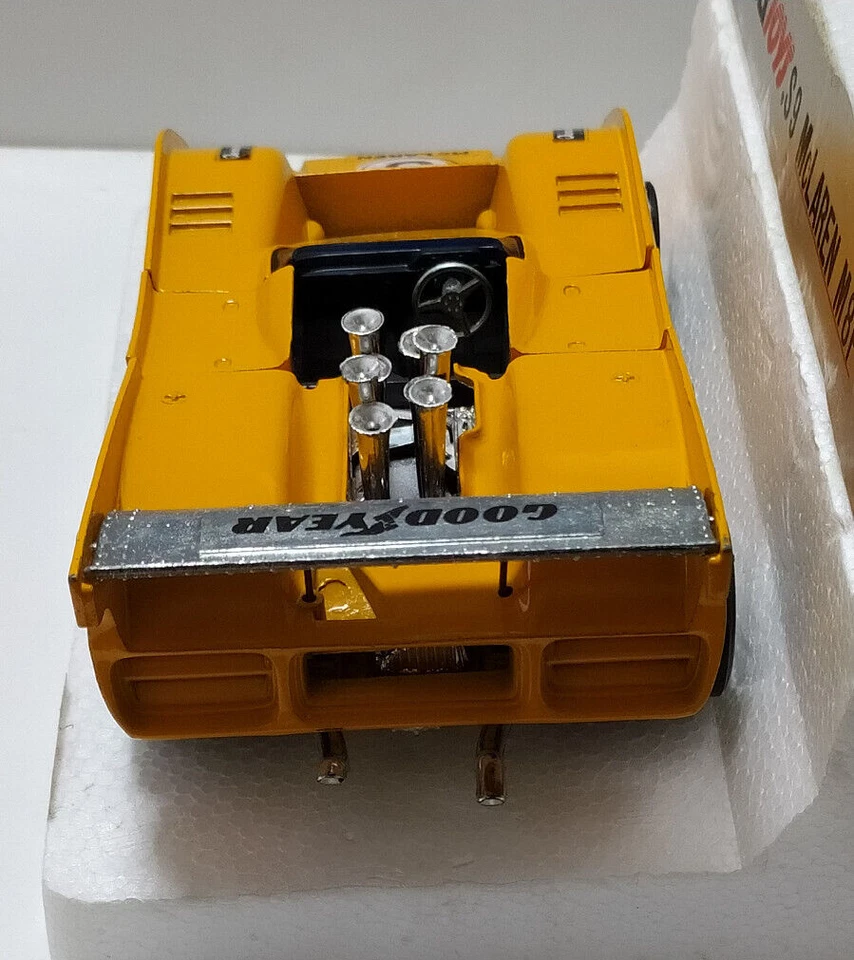 POLITOYS VINTAGE USATO 1:25 AUTO DIE CAST MCLAREN M8F CAN-AM #5 ART S9 - Immagine 3 di 4