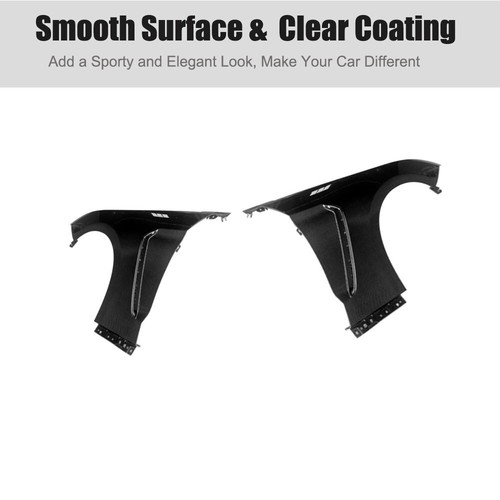 Fit For Ford Mustang 2018-2023 Real Carbon Fiber Exterior Side Front Fender Vent - Picture 7 of 12