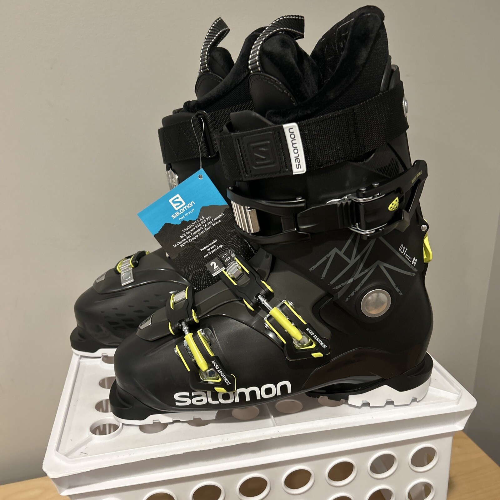 Stivali da sci Salomon da uomo QST Access 80 nuovi taglia MP 26 26.5 #B226