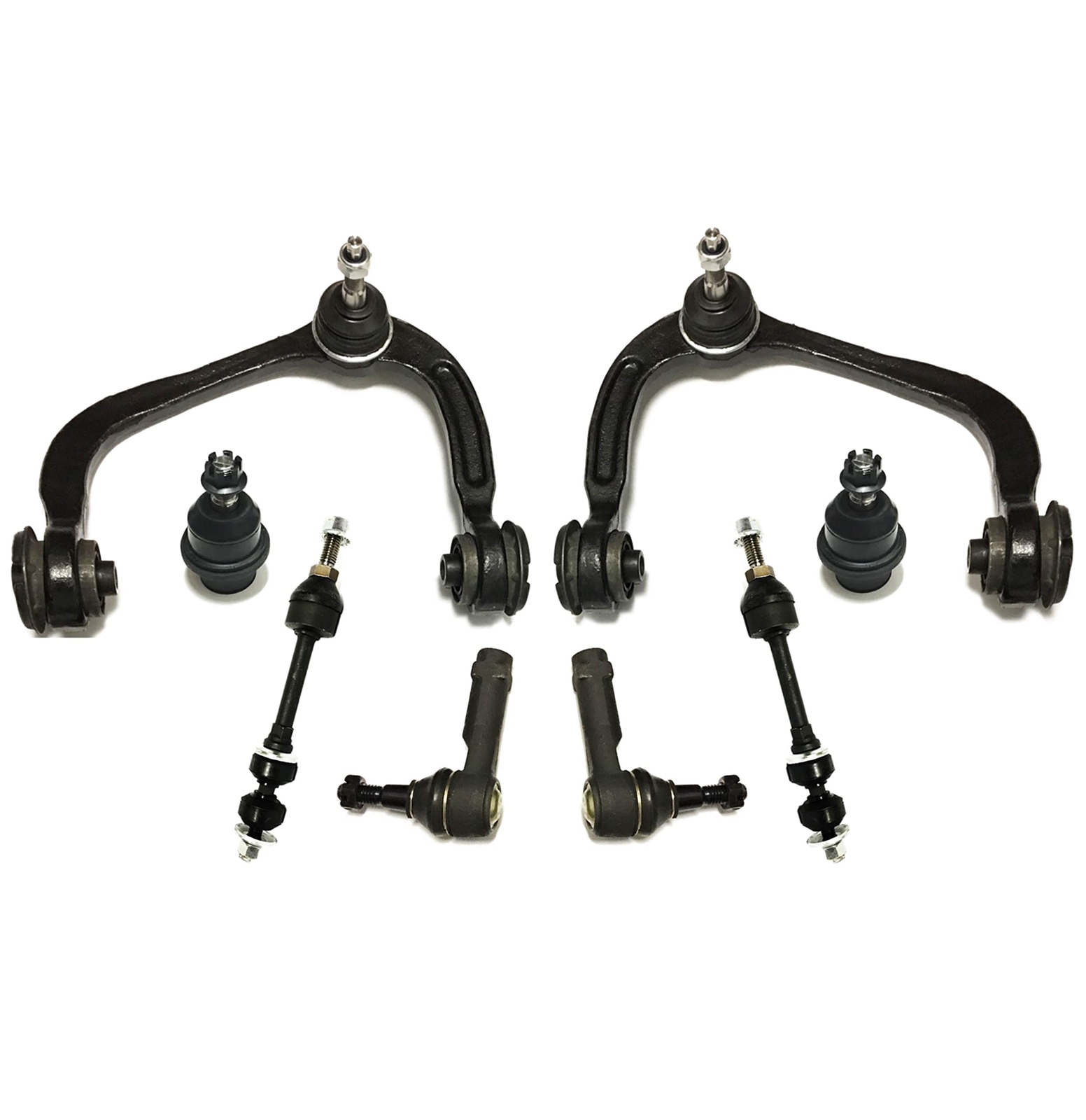 8-Piece Front Suspension Kit For Ford Explorer 2011-2017 – Control Arms, Ball Joints, Tie Rods, Sway Bar