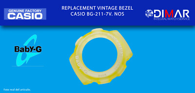 Replacement Vintage Original Bezel Casio BG-211-7V. NOS