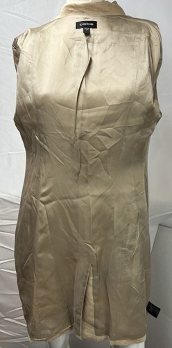 Bebe Vintage Y2K Women's S Beige Linen Beaded Sequins Long Single Button Jacket - Picture 8 of 9