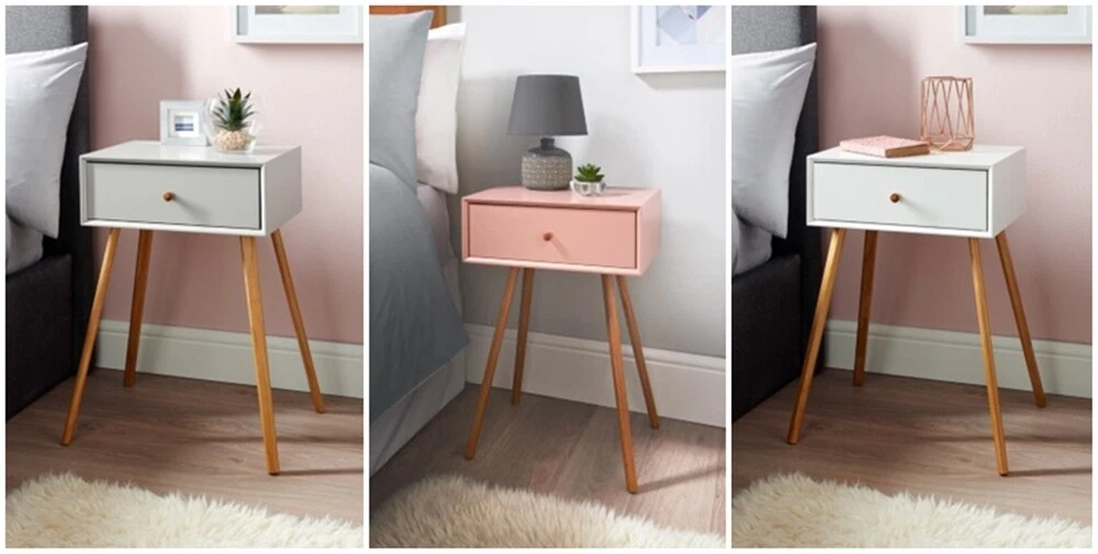 Unique Addition Bjorn Bedside Table Stylish Bedside Holds One