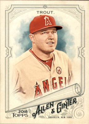 2018 Topps Allen and Ginter Baseball Part 1 Main Set Card #1 to #200