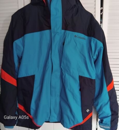Columbia Bugaboo Interchange Mens Full Zip Fleece Jacket Blue/orange Hooded