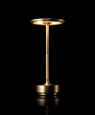 Ambientec Turn Brass LED Table Lamp TN001-01BS USB Charge Modern 