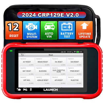 LAUNCH CRP129E V2.0 OBD2 Diagnosegerät KFZ Fehlercodeleser von 12 Reset Function