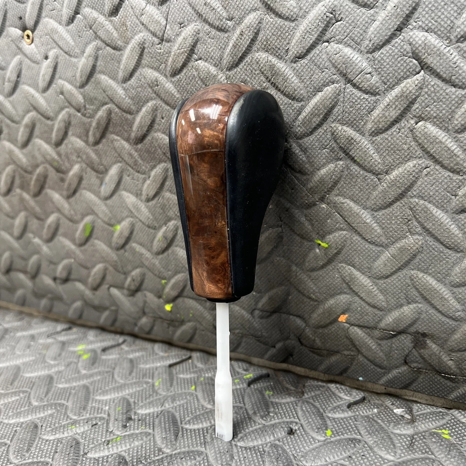 💥 OEM 1996-1998 BMW Z3 ROADSTER E36 ПЕРЕКЛЮЧАТЕЛЬ РУЧКА КОЖА ЧЕРНАЯ ТЕКСТУРА ДЕРЕВА - Изображение 4 из 4