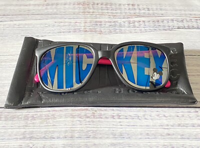 Vintage Walt Disney Co Mickey Mouse Sunglasses Case Mirrored Lenses 