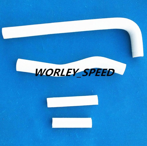 White Silicone Radiator Hose For Yamaha YZF250 YZ250F 01 02 03 04 05 2001-2005 - Picture 2 of 8