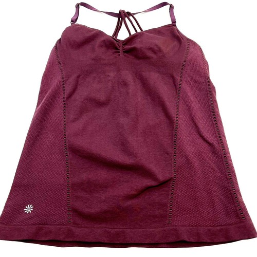 Canotta Athleta donna taglia Med viola supporto allegro tempo libero top - Foto 10 di 10