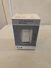 Eaton 0-10v Slide Dimmer with preset WBSD-010SLD-W, White