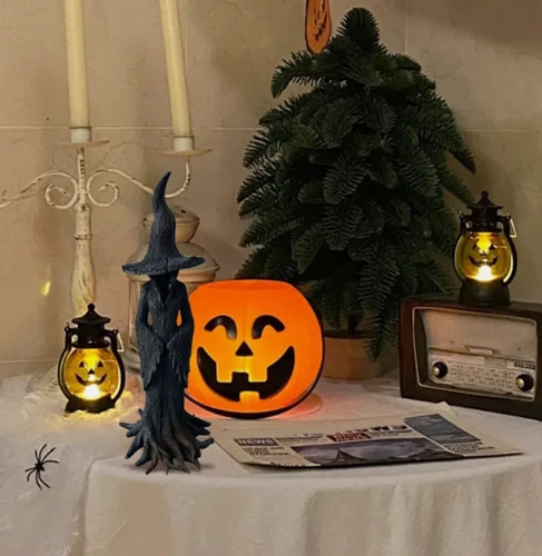 Nuevo Barril Galleta 30cm Bruja Estatua REGALO - 2025 Decoración Halloween - Nuevo en STOCK - Imagen 9 de 24