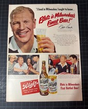 Vintage 1950 Blatz Beer Original Advertisement - Bill Veeck