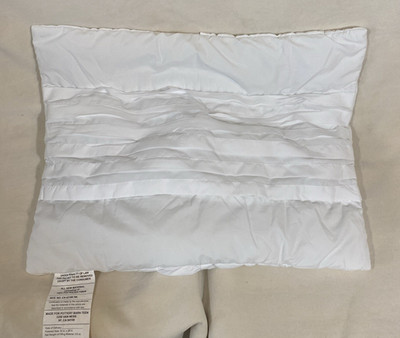 Pottery Barn Dorm Pretty Pleats Sham White Recycled Microfiber ~ 1 Standard Sham