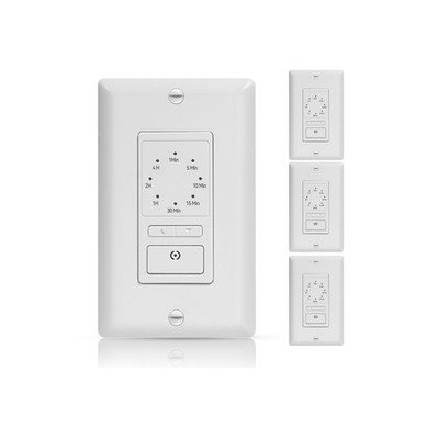 ECOELER Light Timer Switches, 15A Countdown in Wall Timer with Manual Overrid...