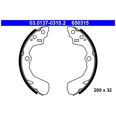 Bremsbackensatz hinten für Daihatsu Charade 3 G102 Subaru Justy 2 JMA | 2432439