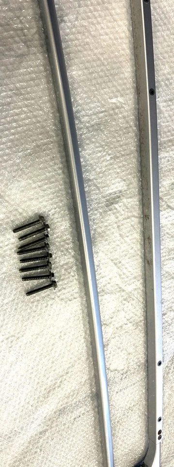 #8 -2014-2020 Nissan Rogue Roof Rack Rail Set of 2 Right & Left Side OEM NO CAPS - Imagem 3 de 4