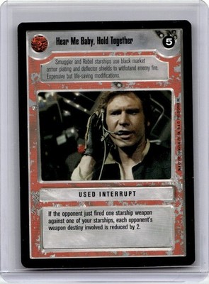 1995 Star Wars Decipher Limited Edition Hear Me Baby, Hold Together Han Solo