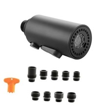 Pull Down Kitchen Faucet Head Replacement, 3 Function Pull Out Matte Black