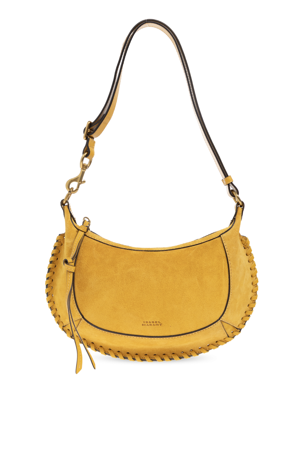 ISABEL MARANT Oskan Moon Yellow Leather Shoulder Bag New & Authentic