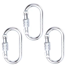 3Pcs/Set O Shape 25KN Alloy Steel Safety Buckle Professional Rock Climbing9496
