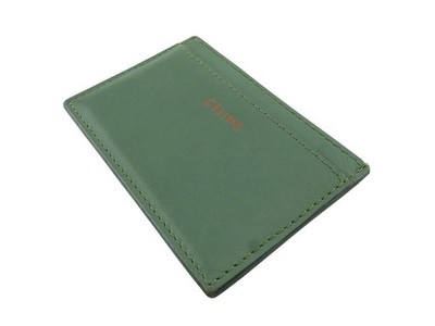 ◎CELINEセリーヌ チェーンベルト レザー グリーン 65cmヴィンテージ CELINE Card Case Green orange Women Authentic secondhand | eBay