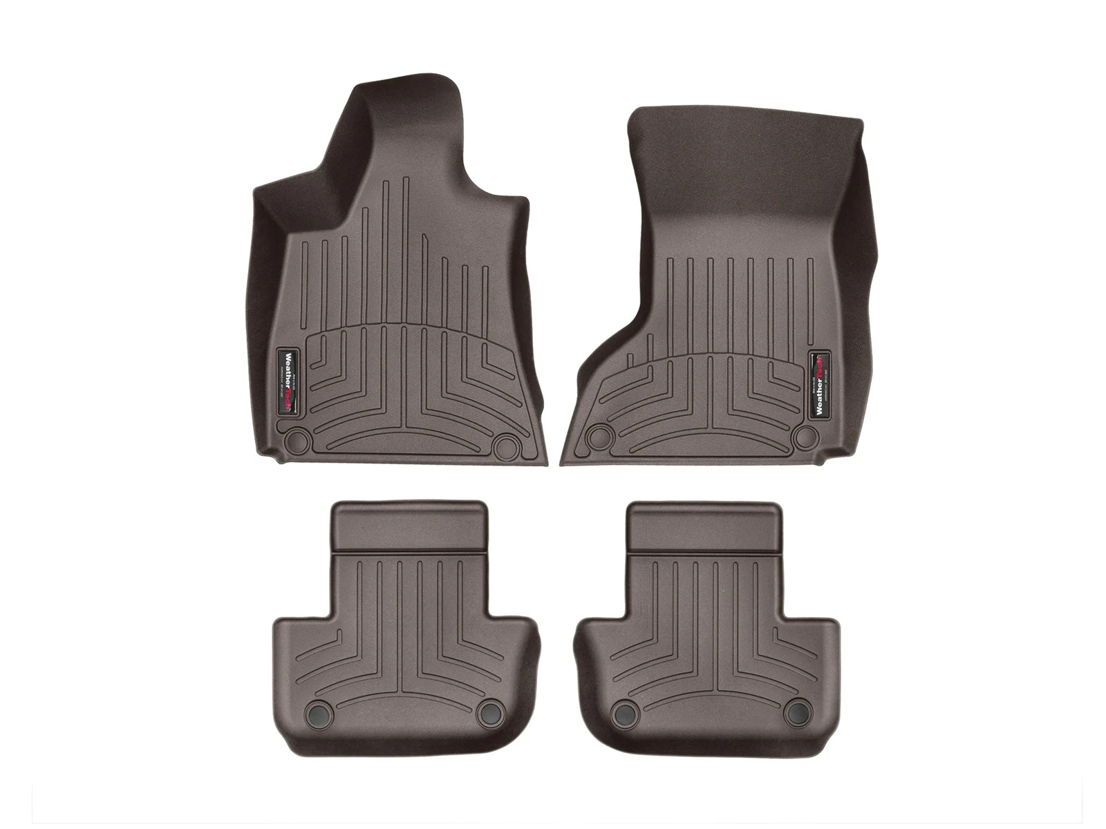 WeatherTech FloorLiner for 2017-2024 Maserati Ghibli - 1st & 2nd Row, Cocoa