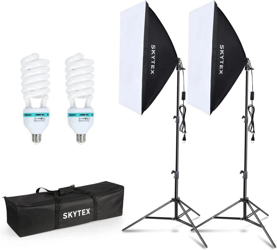 Portable 20x28in Softbox Kit with 135W Bulbs - Ideal for Perfect Lighting - Image 3 of 4