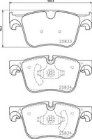 Vorderachse Brembo P 61 127 Bremsbelagsatz, Scheibenbremse FüR CitroËN,Peugeot,P