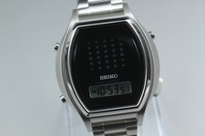 [Fast neuwertig] Seiko A862-00A0 41 mm LCD Stimme Quarz Digital sprechende...