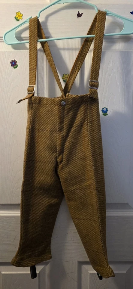 Terno de lã vintage masculino Fieldston sob medida casaco calça chapéu terno de neve 3T - Imagem 2 de 4