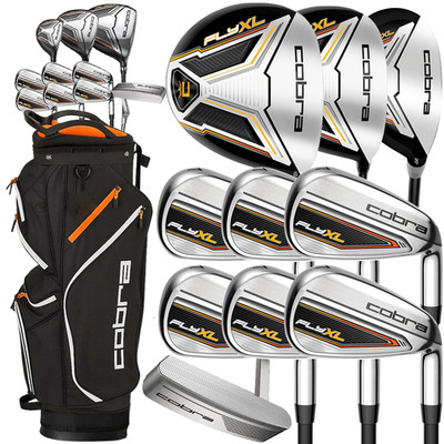 COBRA 2026 FLY XL2 HERREN PREMIUM KOMPLETT GOLFSET + GOLFCART BAG / REGULAR FLEX