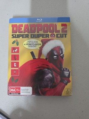 Deadpool 2 Super Duper Cut Blu-Ray Holiday Postcards 2-Disc Brand New Sealed RB